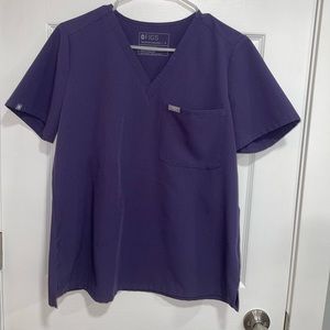 FIGS purple shadow catarina scrub top